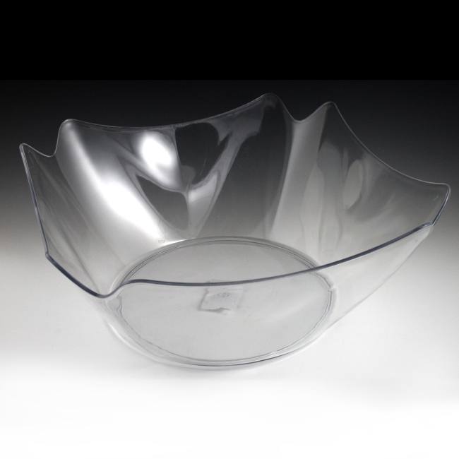 Plastic Bowls - Clear Square Serving Bowls