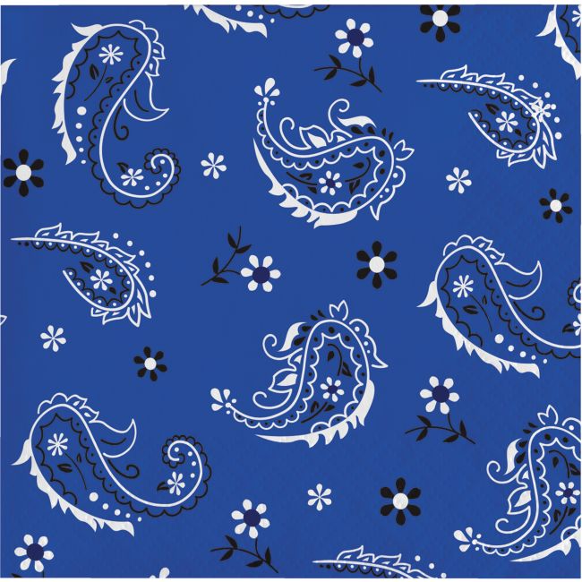 Bandana Beverage Napkins (Pack of 12)並行輸入 - インテリア雑貨