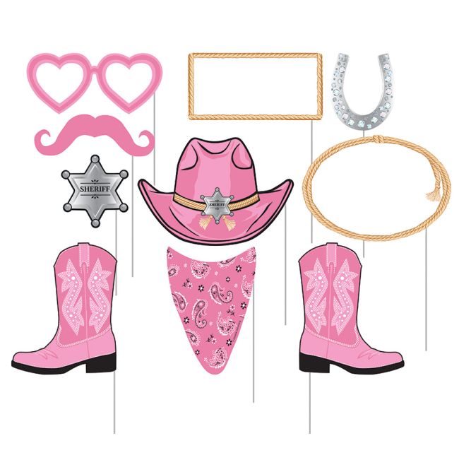 Pink Bandana Cowgirl Photo Booth Props: Party at Lewis Elegant Party ...