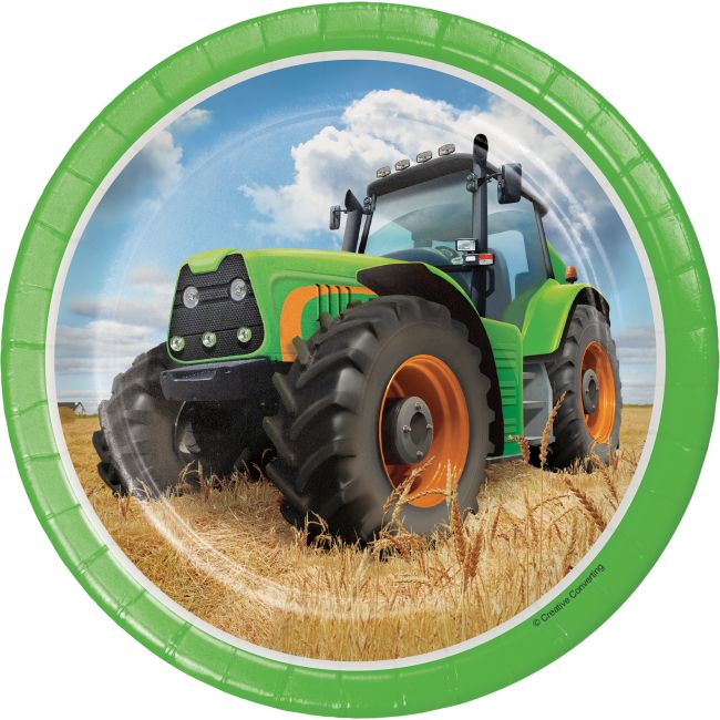 Tractor Time 7-inch Plates: Party at Lewis Elegant Party Supplies ...