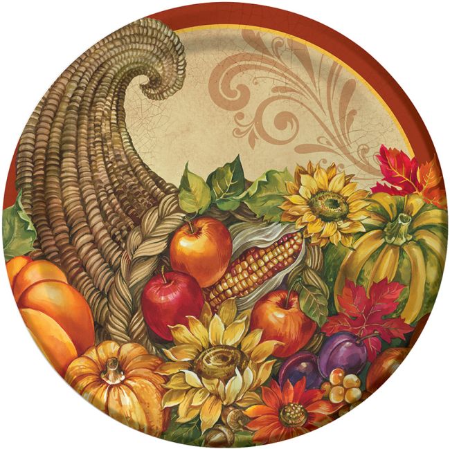 Bountiful Blessings 9-inch Plates: Party at Lewis Elegant Party ...