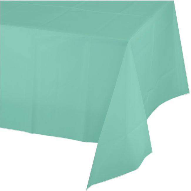 Fresh Mint Green Plastic Banquet Tablecloth: Party at Lewis Elegant ...