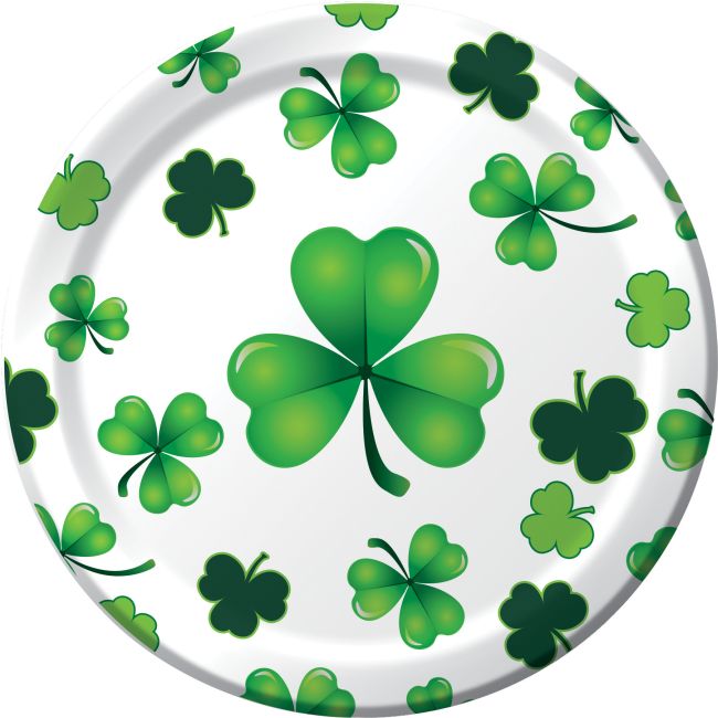 Clover Crazy 7-inch Plates: Party at Lewis Elegant Party Supplies ...