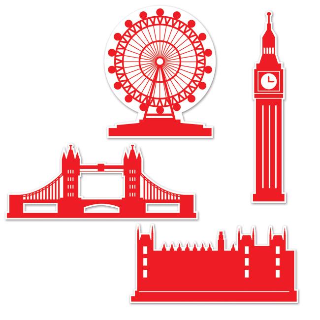 London Silhouettes Party At Lewis Elegant Party Supplies Plastic Dinnerware Paper Plates And 7020