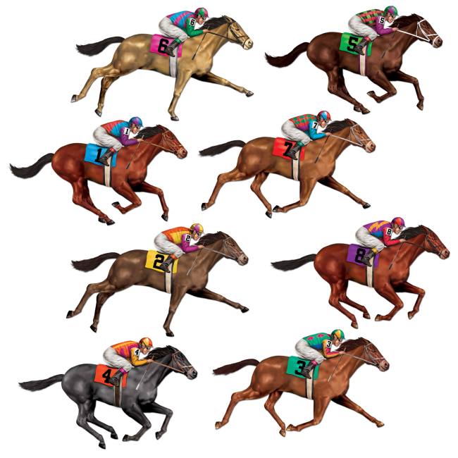 Race Horse Props Wall Decoration: Party at Lewis Elegant Party Supplies ...