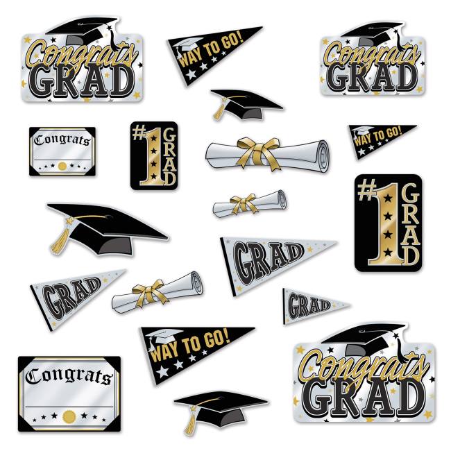 Graduation Cutouts #2: Party at Lewis Elegant Party Supplies, Plastic ...