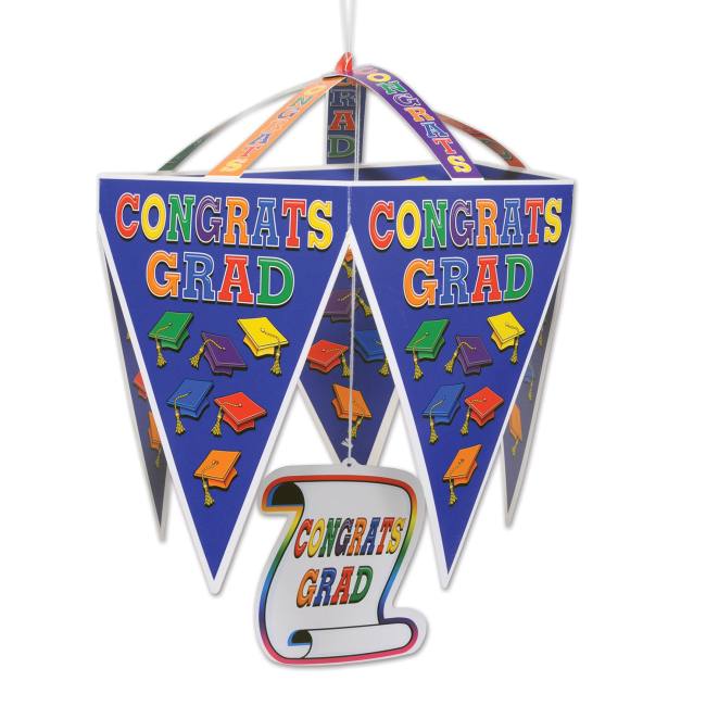 Congrats Grad Pennant Chandelier: Party at Lewis Elegant Party Supplies ...