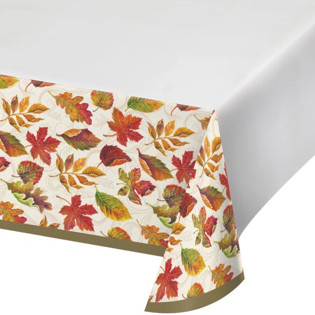 Autumn Colors of the Wind Plastic Tablecloth: Party at Lewis Elegant ...