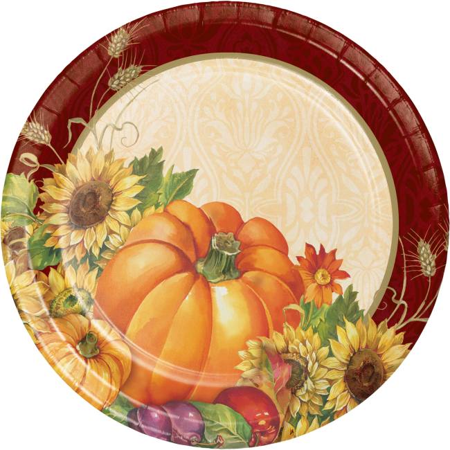 Regal Turkey 7-inch Plate: Party at Lewis Elegant Party Supplies ...