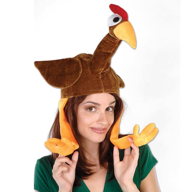 plush turkey hat