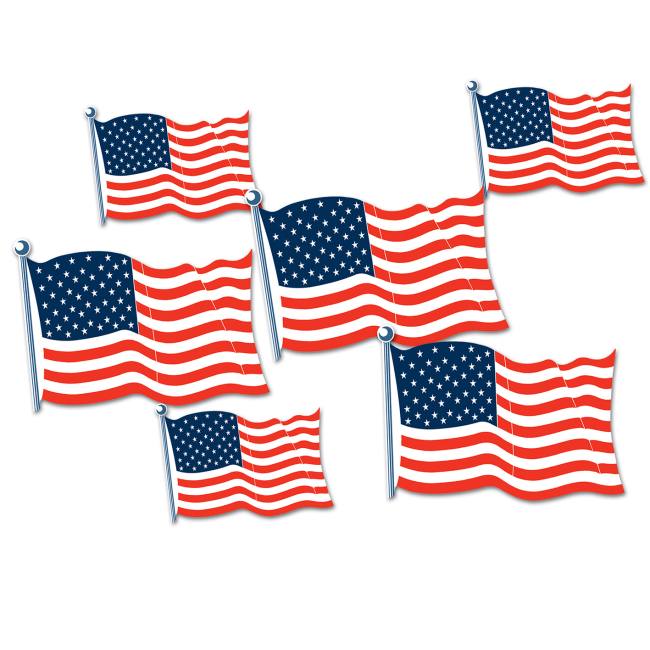 American Flag Cutout Assortment: Party at Lewis Elegant Party Supplies ...