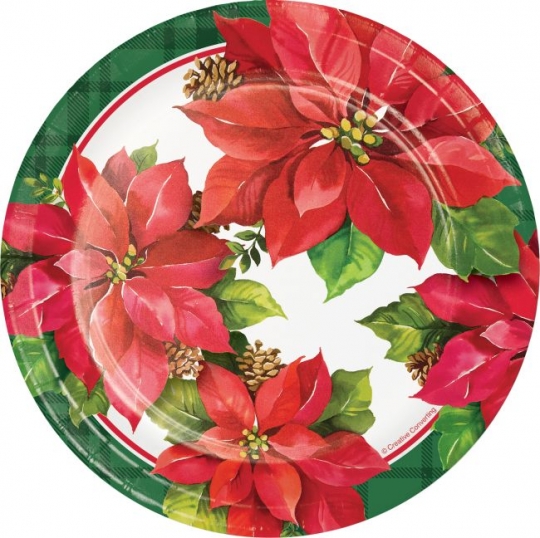 Poinsettia christmas outlet dishes