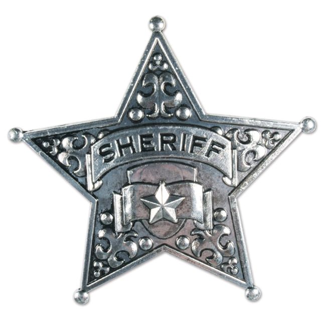 Metal Sheriff Badge: Party At Lewis Elegant Party Supplies, Plastic 