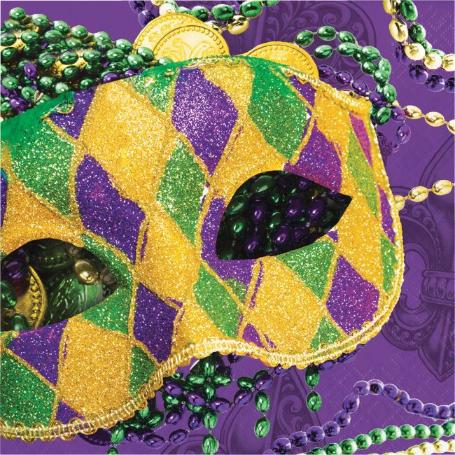 mardi gras paper plates and napkins