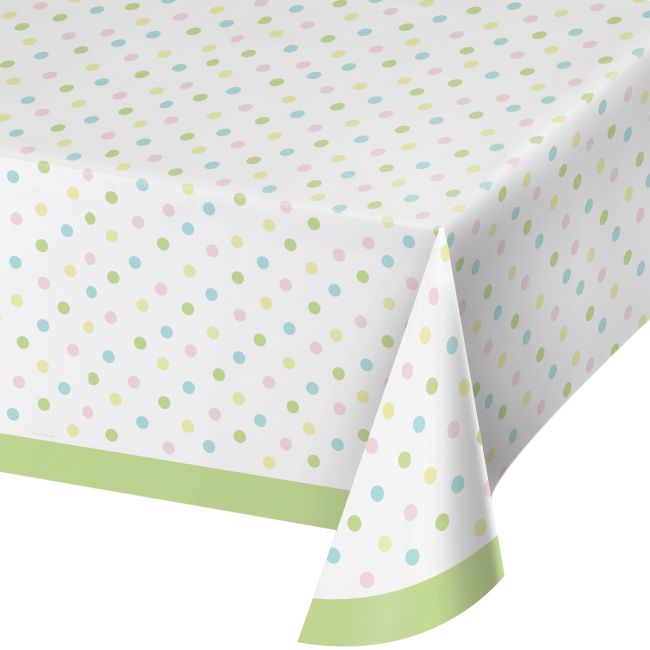 Beige & Cream Plaid Plastic Tablecloth: Party at Lewis Elegant