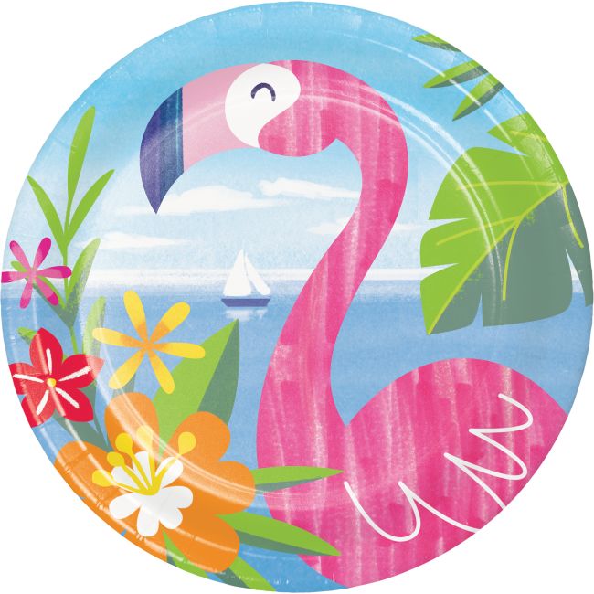 Lush Luau 7-inch Plates: Party at Lewis Elegant Party Supplies, Plastic ...