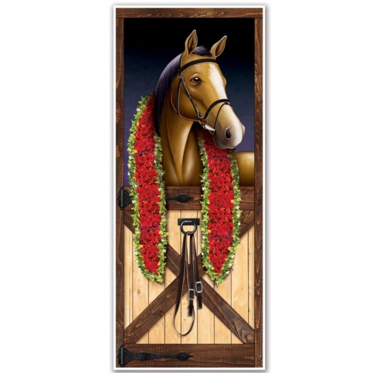 Horse Racing Door Cover Horse Racing Derby Party Supplies And