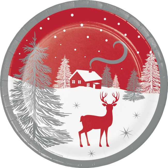 Winter Wonder 9-inch Plates: Party at Lewis Elegant Party Supplies ...