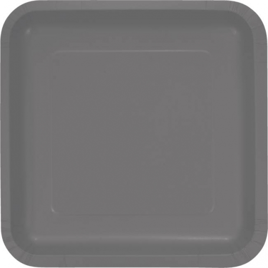 gray paper plates