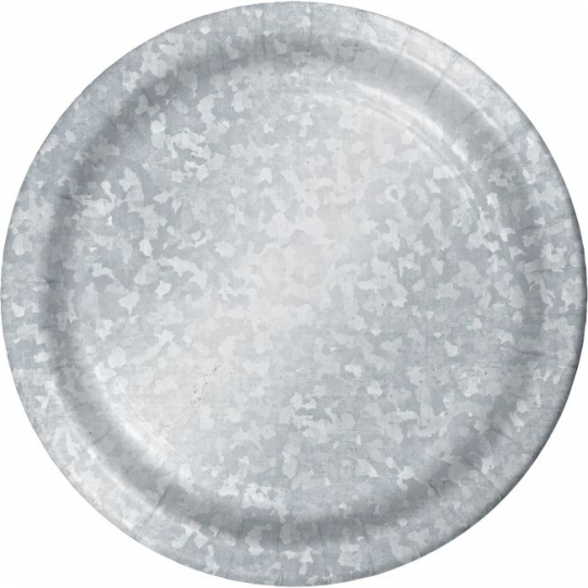 gray paper plates