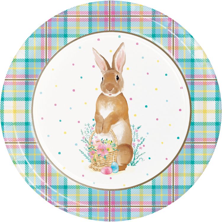 easter plastic plates