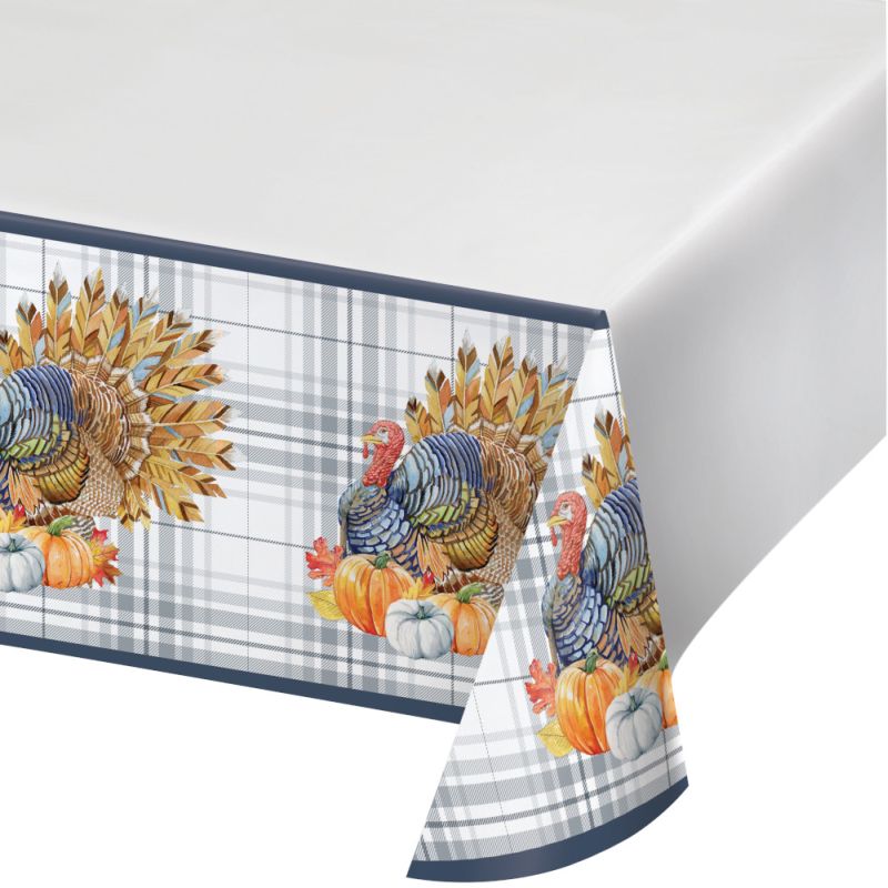 Thanksgiving Elegance Plastic Tablecloth: Party at Lewis Elegant Party ...