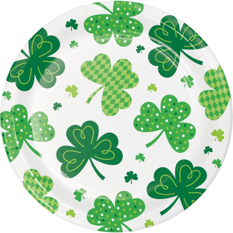 Harlequin Shamrocks 7-inch Plates: Party at Lewis Elegant Party ...