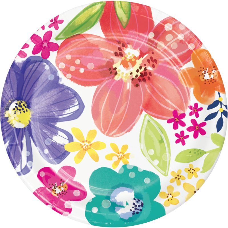 Brilliant Meadow 7-inch Plates: Party at Lewis Elegant Party Supplies ...