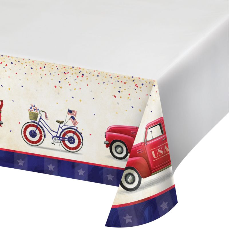 Patriotic Parade Paper Tablecloth: Party at Lewis Elegant Party ...