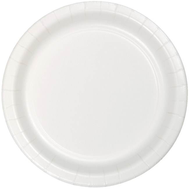 White Heavy Duty 9-inch Paper Plates: Party at Lewis Elegant Party ...