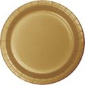 Gold Paper Placemats: Gold Paper and Plastic Dinnerware