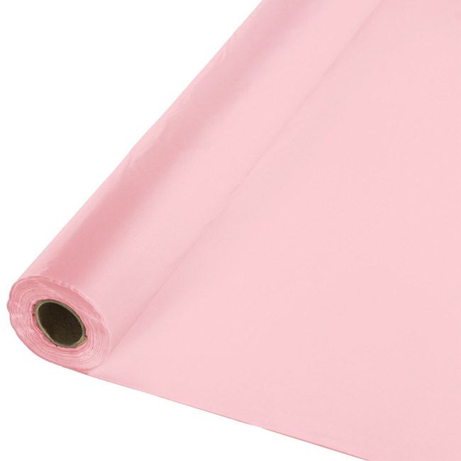 Pink Plastic Tablecloth 100foot Roll Party at Lewis Elegant Party