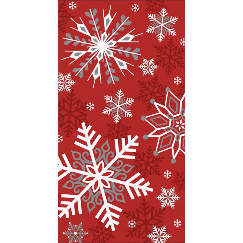 Winter Snowflakes 3-Ply Guest Dinner Napkins: Party at Lewis Elegant ...