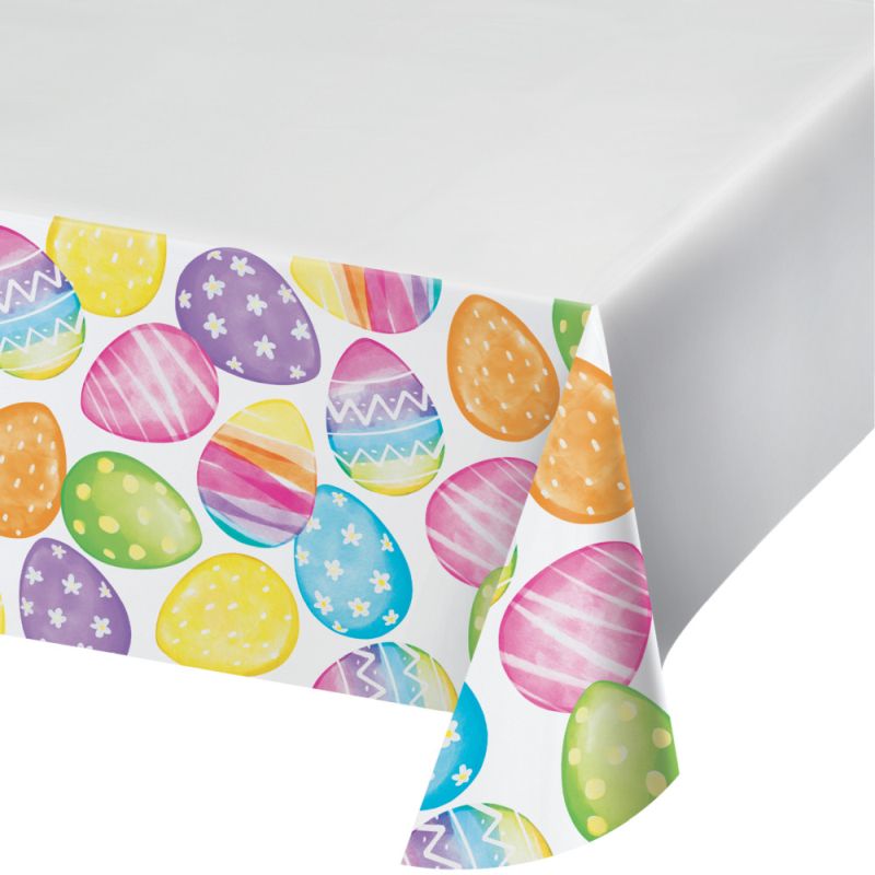 Watercolor Easter Eggs Paper Tablecloth: Party at Lewis Elegant Party ...