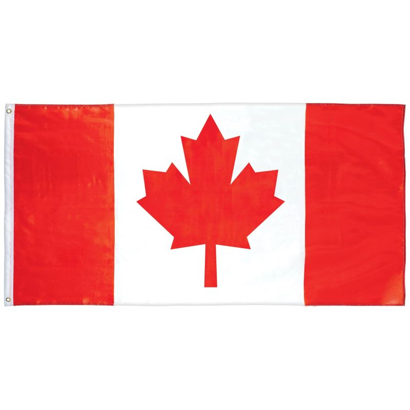 Canadian 36-inch Fabric Flag: Party At Lewis Elegant Party Supplies 