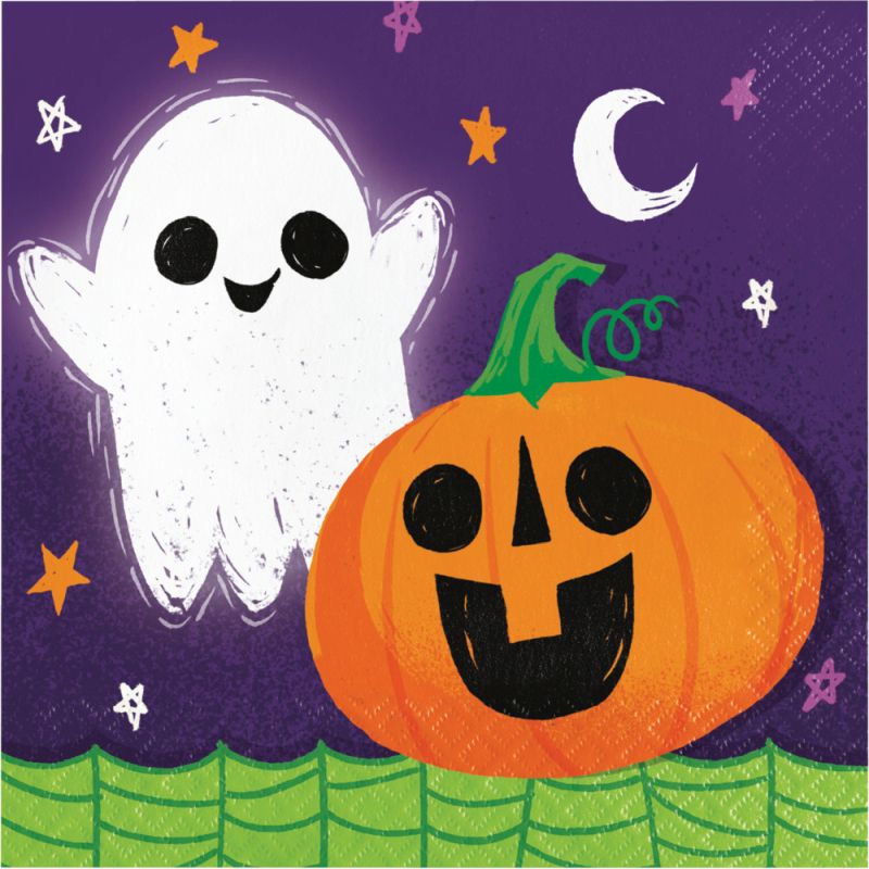 Colorful Halloween Lunch Napkins: Party at Lewis Elegant Party Supplies ...