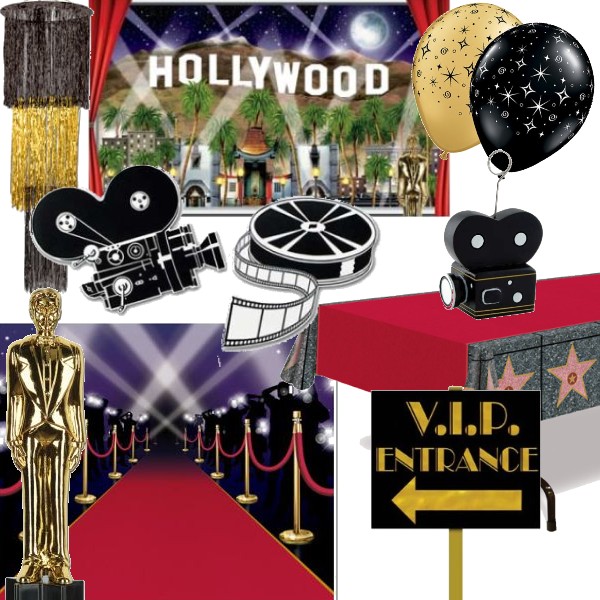 Hollywood & Awards Night Decorations: Party at Lewis Elegant Party Supplies,  Plastic Dinnerware, Paper Plates and Napkins