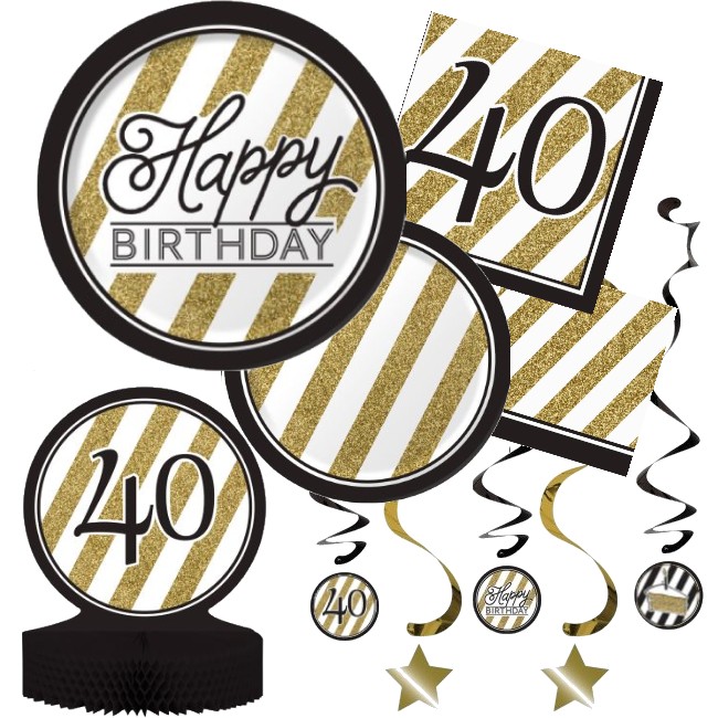Black & Gold 40th Birthday