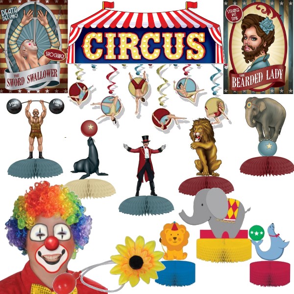 Circus Decorations Party At Lewis Elegant Party Supplies