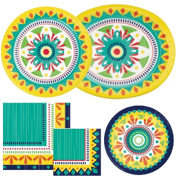 Pottery Paper Plates and Napkins
