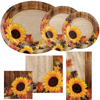 sunflower paper plates