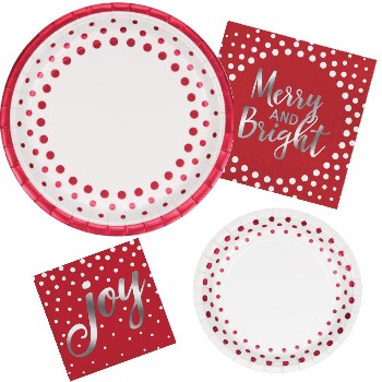 holiday paper plates